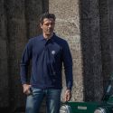 NAVY LONG SLEEVES POLO SHIRT