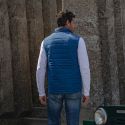 MIAMI BLUE CARDIGAN WITH BLUE WHITE RED COLLAR