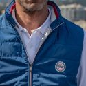 GILET BLEU MIAMI COL BLEU BLANC ROUGE