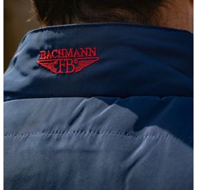 NAVY CARDIGAN WITH BLUE WHITE RED COLLAR