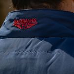 NAVY CARDIGAN WITH BLUE WHITE RED COLLAR