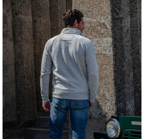 HEATHER GREY DRIVER SWEAT SHIRT