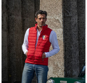 RED PATCH DOWN VEST