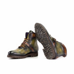 BOTTINES PILOTE PATINE VERTE