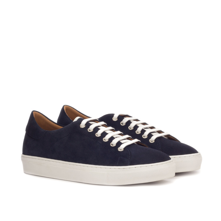 SNEAKERS SUEDE BLEU BACHMANN - HOMME
