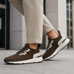 Brown Knitted sneakers BACHMANN