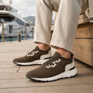 Brown Knitted sneakers BACHMANN